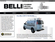 Tablet Screenshot of belliplumbingandheating.com